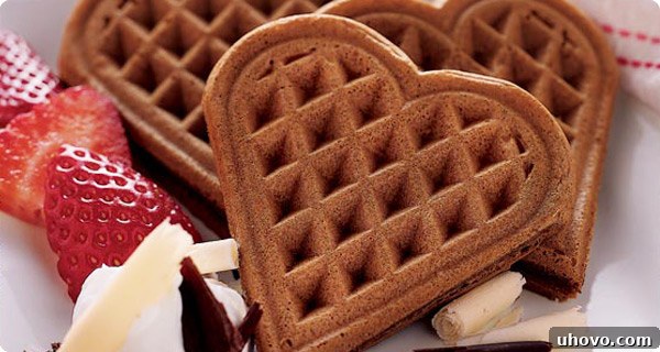 Krusteaz Chocolate Valentine Waffles