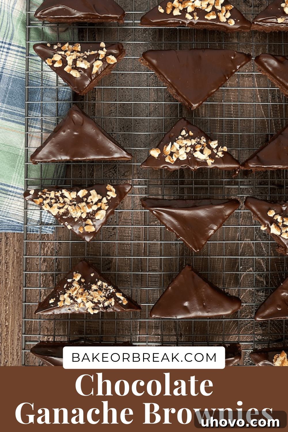 Chocolate Ganache Brownies bakeorbreak.com