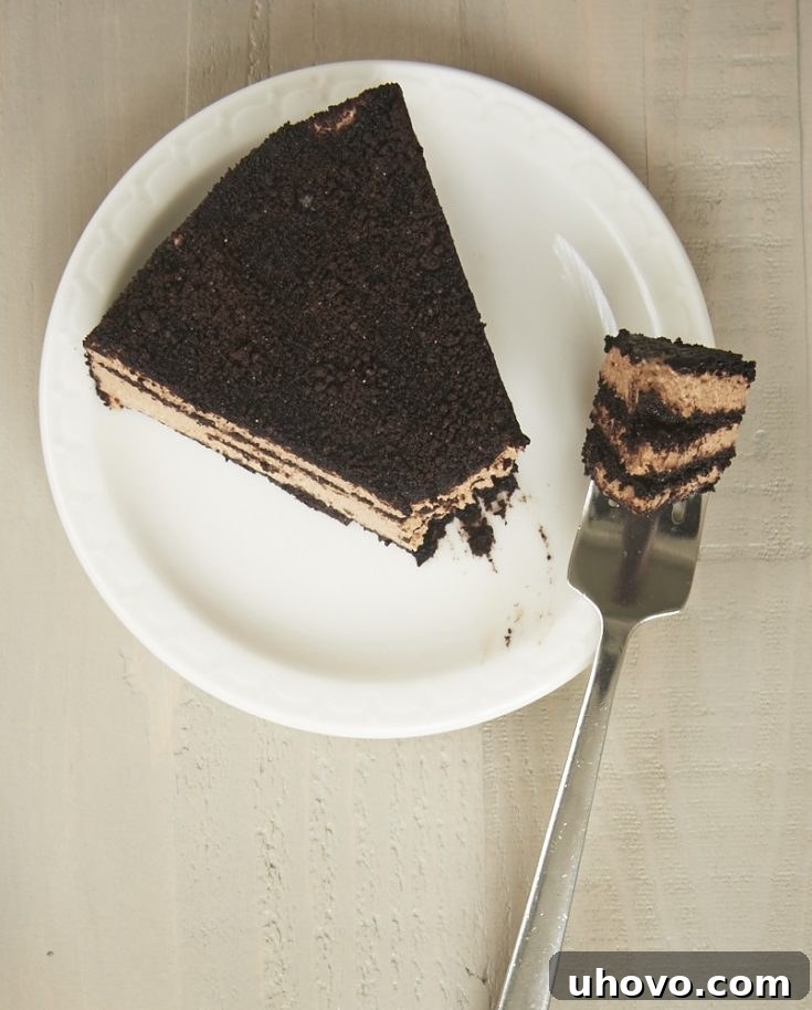 You only need THREE ingredients to make this luscious Icebox Chocolate Cheesecake! - Bake or Break
