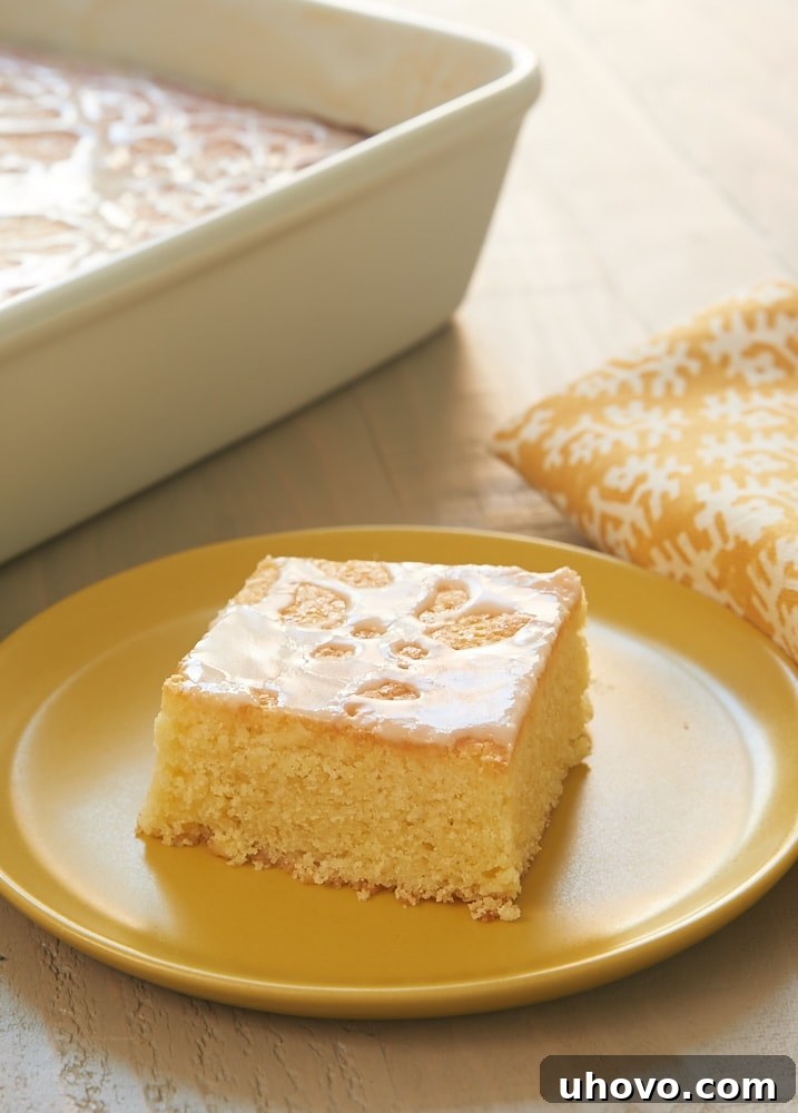 Lemon Pound Cake Bars topped with a sweet, simple glaze, perfect for sharing