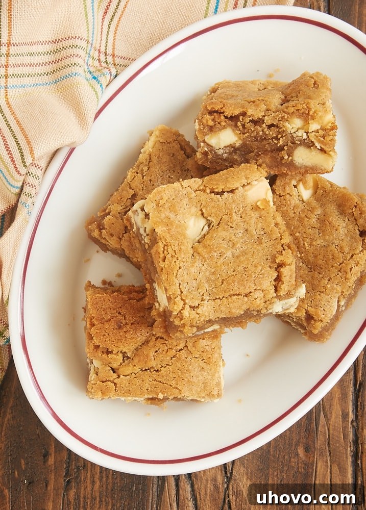 Peanut Butter White Chocolate Blondies: Soft, Nutty, and Irresistibly Delicious Bars