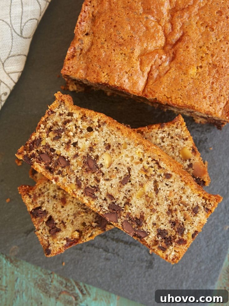 Beautifully baked Chocolate Chip Pistachio Pound Cake with a golden-brown crust.