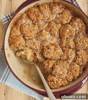Sweet pears and a wonderful, warm blend of spices combine for this simple and delicious Autumn Spice Pear Cobbler. - Bake or Break