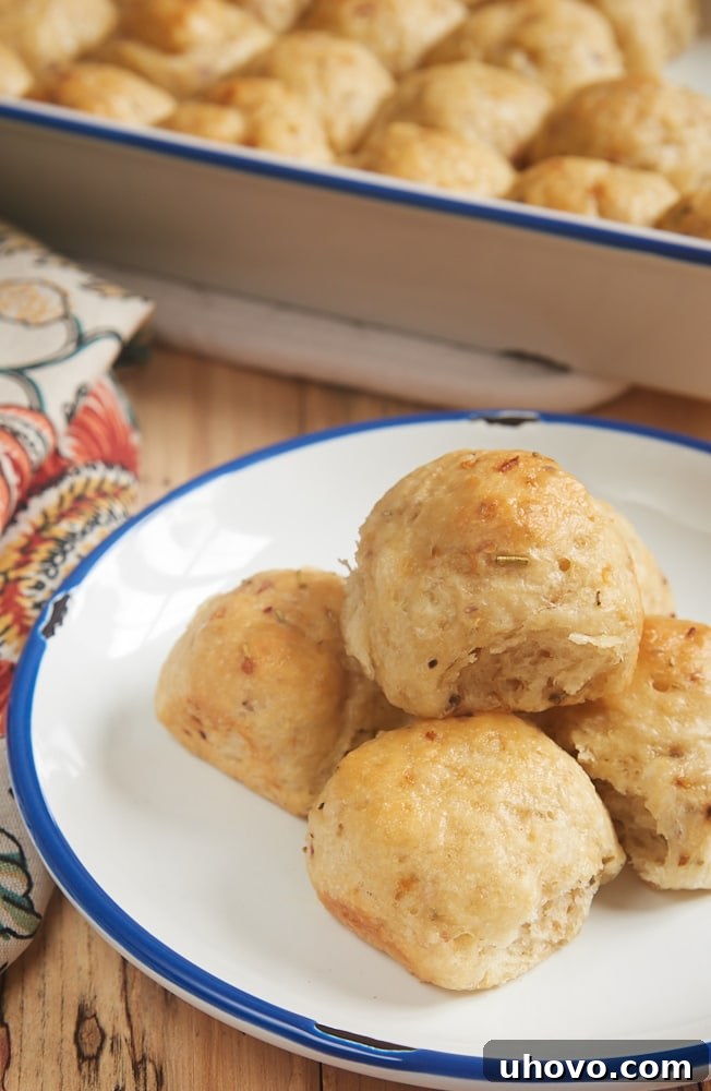 Deliciously soft Rosemary Onion Rolls, perfect for any meal or special occasion. Easy to make homemade bread with amazing flavor.
