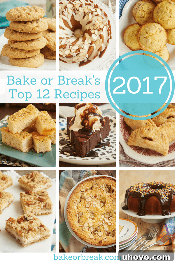 Celebrating the Most Popular, Most Pinned, Most Saved, and Most Loved Recipes from 2017 on Bake or Break - A Culinary Journey in Baking