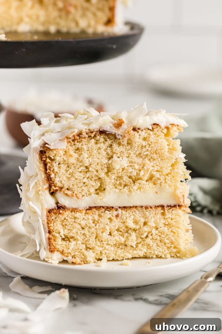 Classic Coconut Cake for Easter