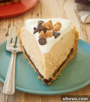 slice of Black Bottom Peanut Butter Pie