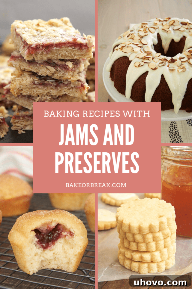 Baking Recipes with Jams and Preserves - featuring muffins, cakes, pies, cookies, and more!