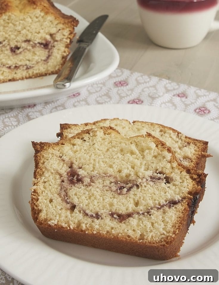 Berry Swirl Pound Cake