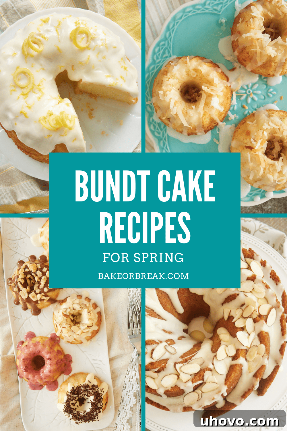 A beautifully glazed Bundt cake garnished with fresh berries and citrus slices, perfect for spring gatherings.