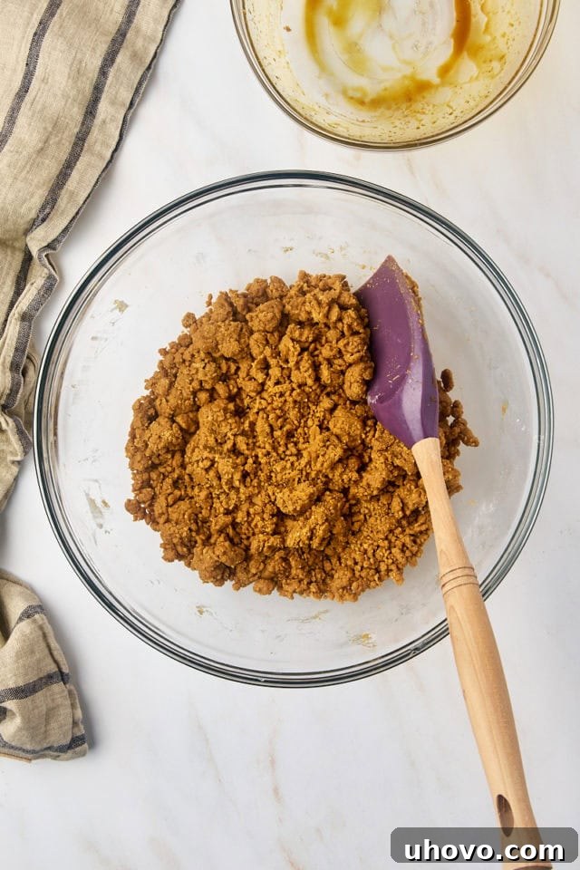 overhead view of mixed Pfeffernüsse cookie dough
