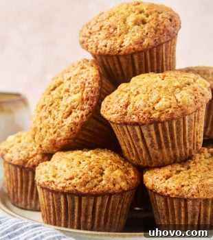 banana bread muffins served on a plate