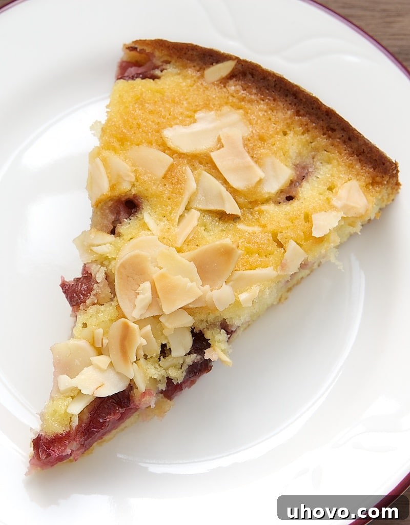 Almond Cherry Cake is a simple, sweet cake featuring one of the very best flavor combinations - cherries and almonds! - Bake or Break
