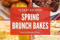 Fifteen Spring Brunch Baking Delights: Muffins, Scones, Coffee Cakes