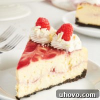White Chocolate Raspberry Cheesecake