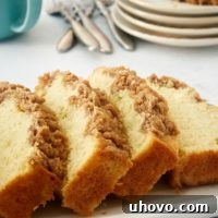 Sour Cream Coffee Cake Loaf