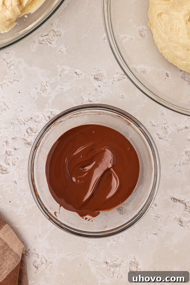 Classic Marble Loaf Cake Recipe 6 cocoa powder mixed with hot water