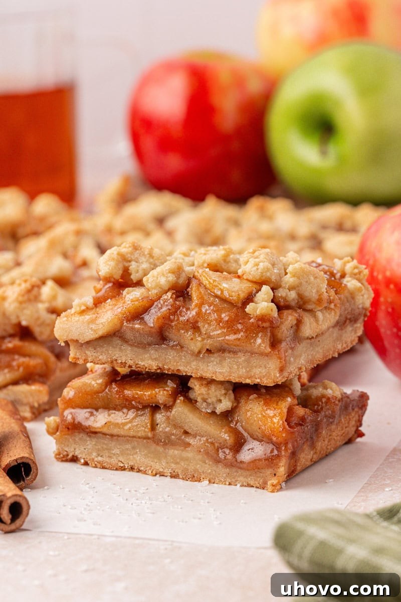 Classic Apple Pie Bars with Cinnamon Streusel