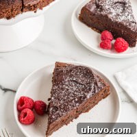 Flourless Chocolate Cake with Chocolate Ganache