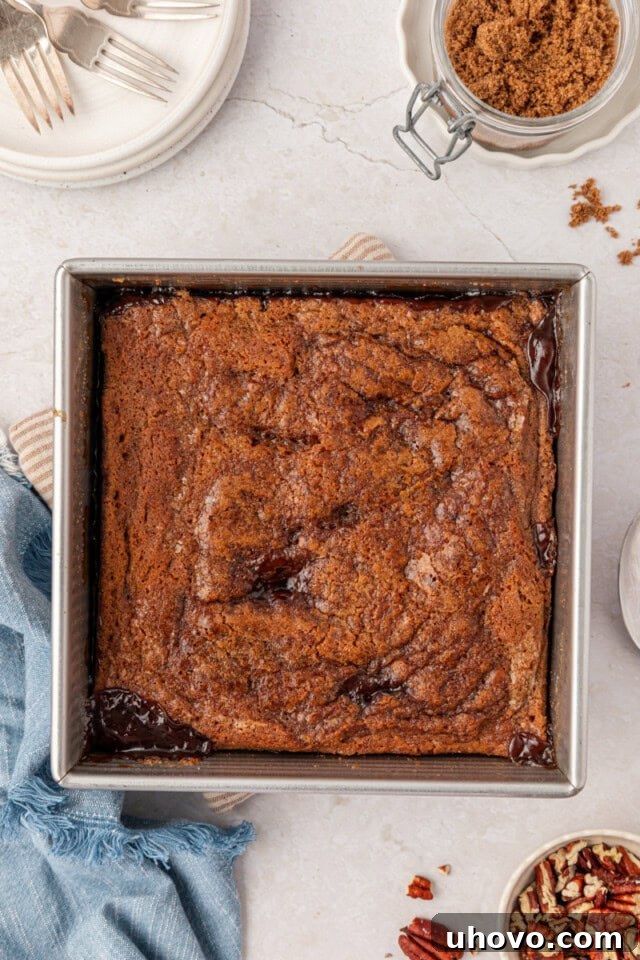 freshly baked butterscotch pudding cake